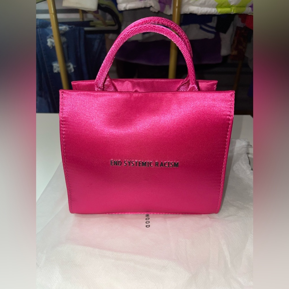 Brandon Blackwood End Systemic Racism (ERS) Tote.- Pink Satin